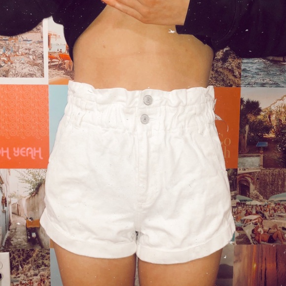 pacsun paperbag shorts